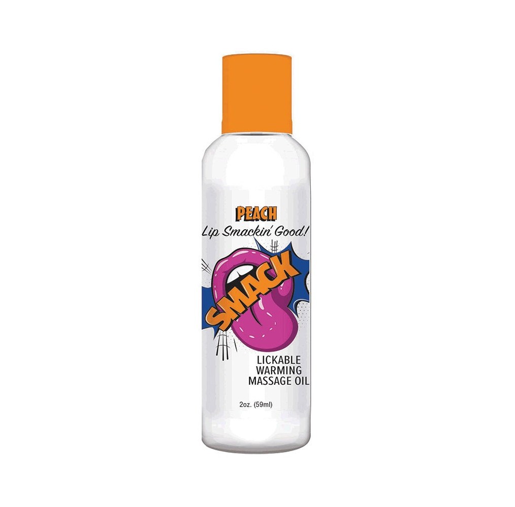 Smack Warming Massage Oil-Peach 2oz
